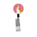 Teachers Aid Whippet Valentines Love and Hearts Retractable Badge Reel or ID Holder with Clip TE892846